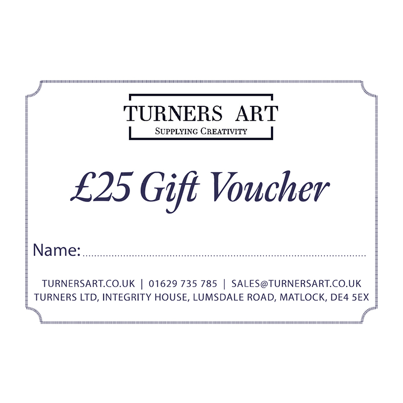 £25 Turners Gift Voucher Turners Art Supplies